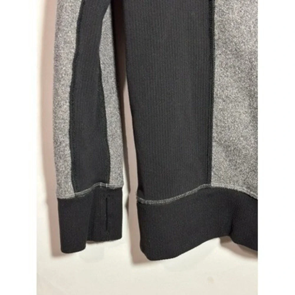 Lululemon Pullover Womens 4 Grey Retrospect 1/4 Zip Fleece Thumbholes Athletic‎